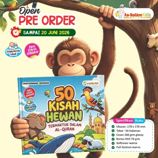 50 Kisah Hewan yang Termaktub, As-Salam Kids