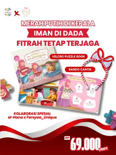 Velcro Puzzle Book: Aku Istimewa Menjadi Anak Perempuan  + Bonus Bando, El-Hana