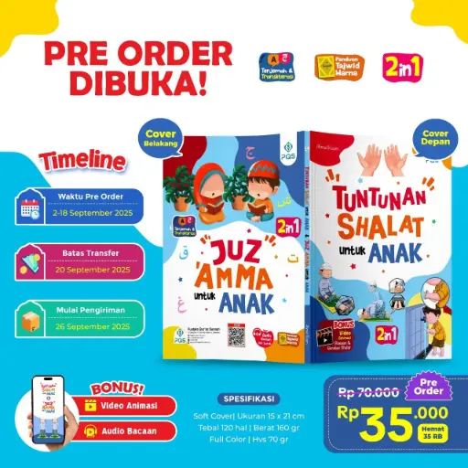 Tuntunan Shalat untuk Anak + Juz Amma untuk Anak, PQS