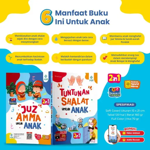Tuntunan Shalat untuk Anak + Juz Amma untuk Anak, PQS