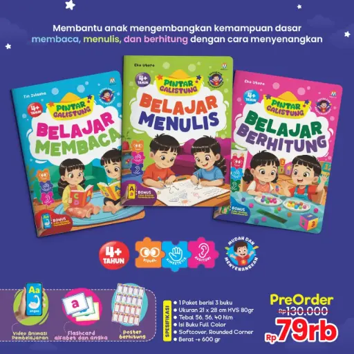 Pintar Calistung (Belajar Membaca, Menulis, & Berhitung) Ziyad