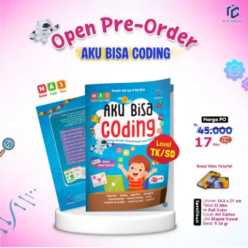 Aku Bisa Coding Level TK/SD Tahap 2, Intan Cemerlang 