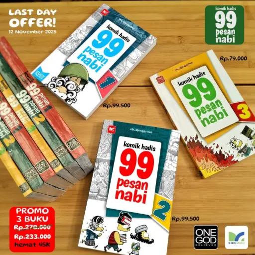 Paket Bundling Komik 99 Pesan Nabi Jilid 1,2,3
