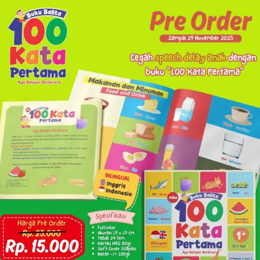 Buku Balita 100 Kata Pertama