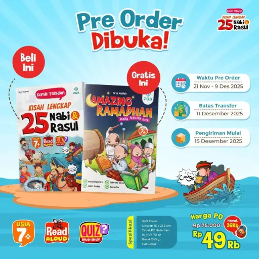 Komik Teladan: Kisah Lengkap 25 Nabi & Rasul + Bonus Amazing Ramadhan TAHAP 1, PQS