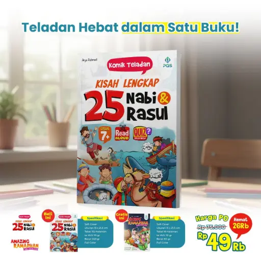 Komik Teladan: Kisah Lengkap 25 Nabi & Rasul, PQS