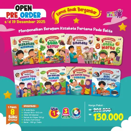 Kamus Anak Bergambar (8 Buku), Media Sholih