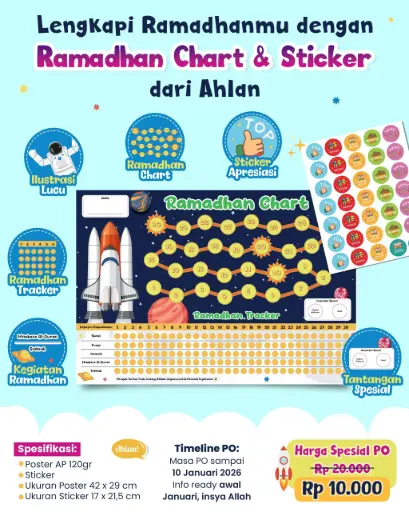 Ramadhan Chart & Sticker Ahlan 2026 (Boys), Ahlan