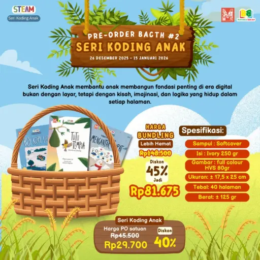 Seri Koding 3 Buku (Tutu Tempua + Biji Kopi + Mengantar Surat), Bacaan Media