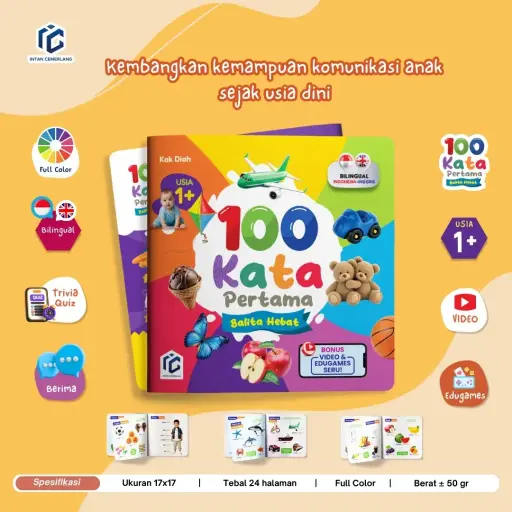 100 Kata Pertama: Balita Hebat, Intan Cemerlang