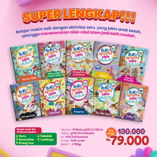 Paket Buku Aktivitas Anak Muslim, Ziyad