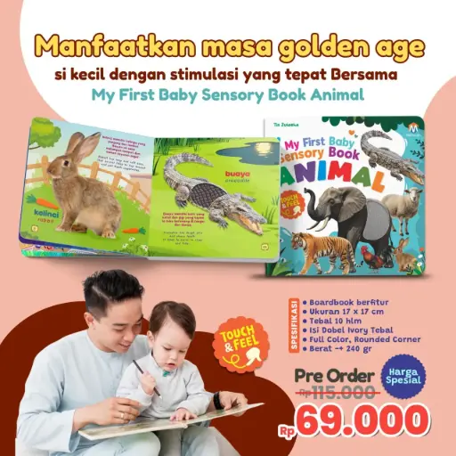 My First baby Sensory Book Animal, Ziyad