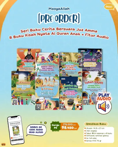 {Pre Order} Seri Cerita Juz Amma (1 set 8 Buku), Ahlan