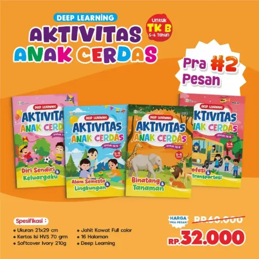 Deep Learning Aktivitas Anak Cerdas Untuk TK B