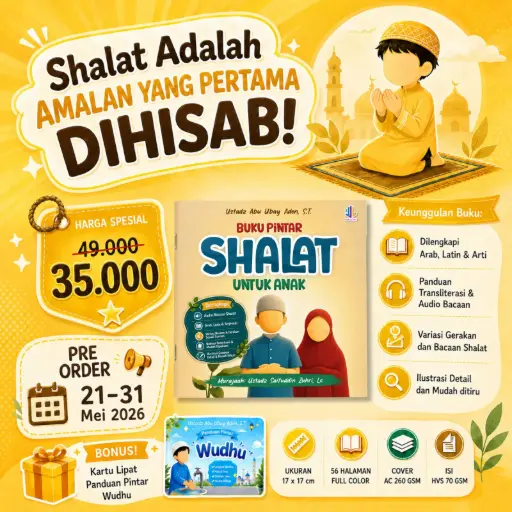 (Pre Order) Buku Pintar Shalat Untuk Anak, Maalik Kids