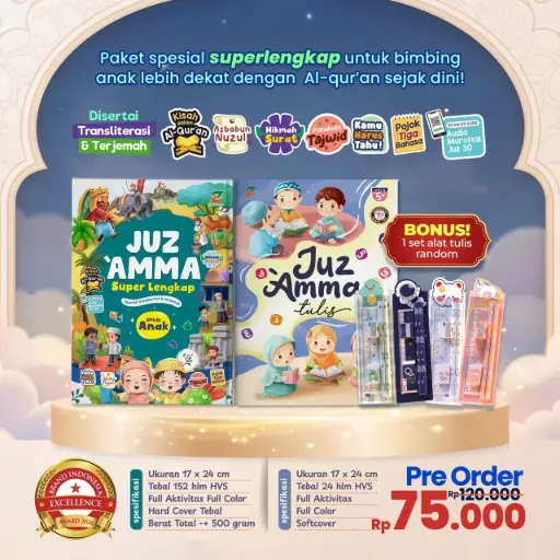 Paket Juz Amma Super Lengkap + Juz Amma Tulis B5, Ziyad