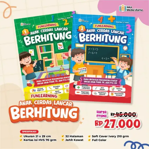 Fun Learning Anak Cerdas Lancar Berhitung (2 Buku)