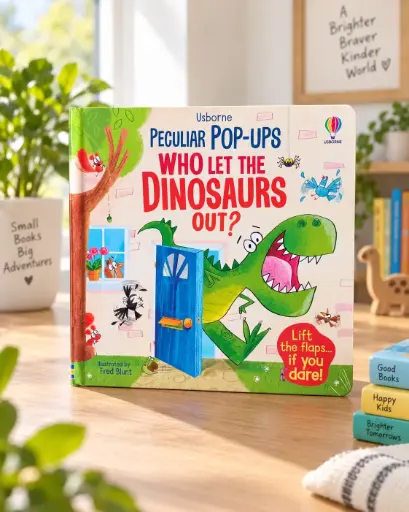 Usborne: Peculiar Pop-Ups Who Let The Dinosaurus Out?